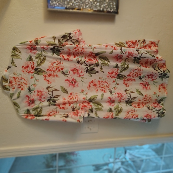 Floral Kimono Cardigan "Show Me Your MUMU" FLORAL MULTICOLORED PLUS SIZE - Picture 3 of 10